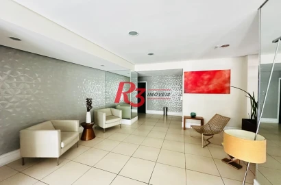 Apartamento com 1 dormitório, 44 m² - venda por R$ 650.000,00 ou aluguel por R$ 4.300,00/mês - Ponta da Praia - Santos/SP