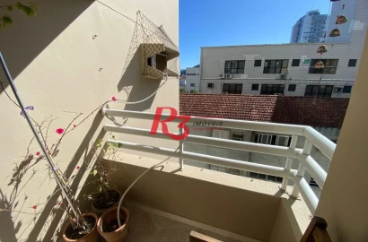 Apartamento com 2 dormitórios para alugar, 71 m² por R$ 3.700,02/mês - Vila Matias - Santos/SP