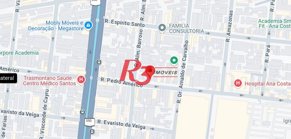 Terreno, 350 m² - venda por R$ 2.100.000,00 ou aluguel por R$ 100.000,00/mês - Campo Grande - Santos/SP