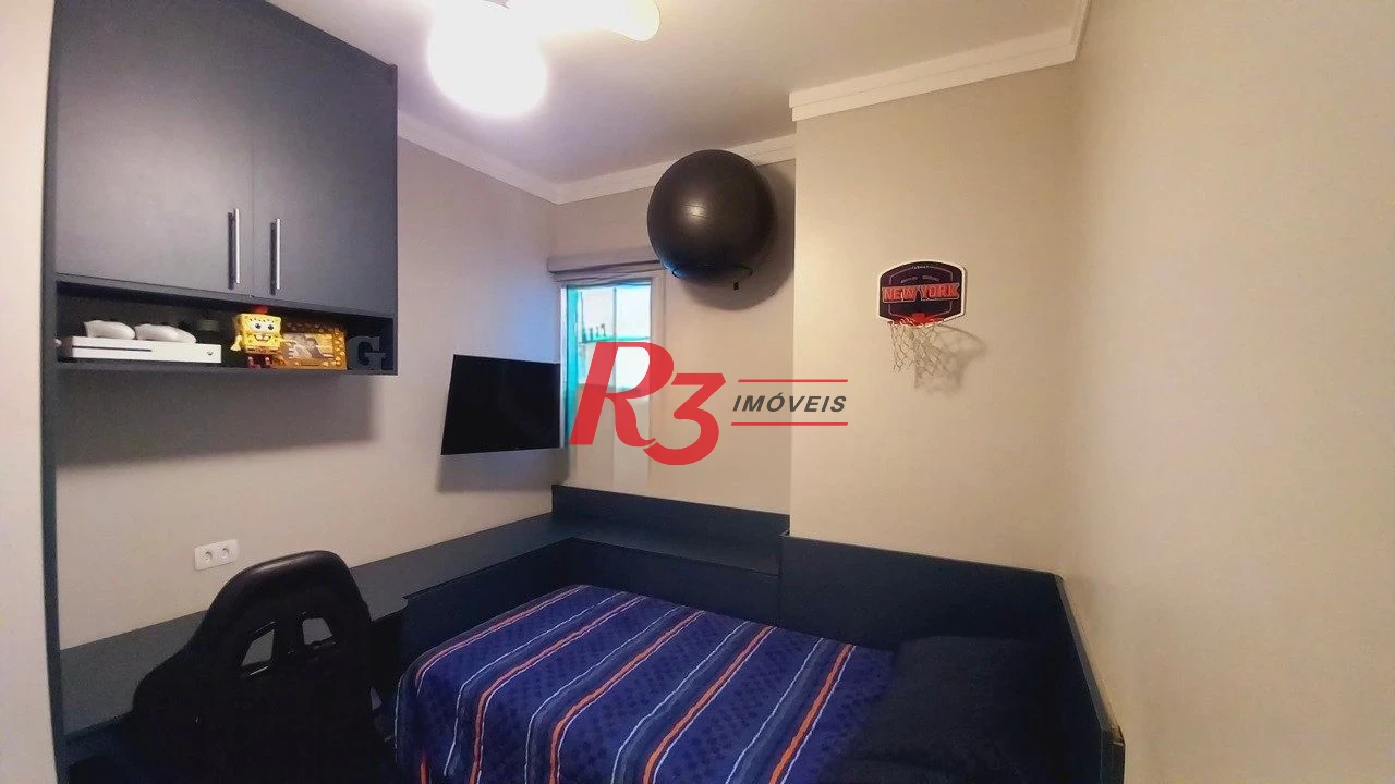 Apartamento com 3 dormitórios à venda, 118 m² por R$ 799.000,00 - Campo Grande - Santos/SP