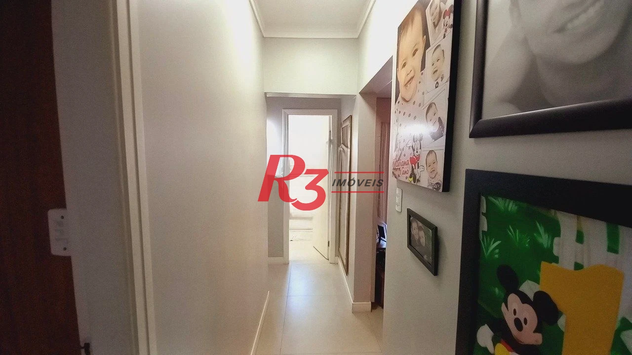 Apartamento com 3 dormitórios à venda, 118 m² por R$ 799.000,00 - Campo Grande - Santos/SP