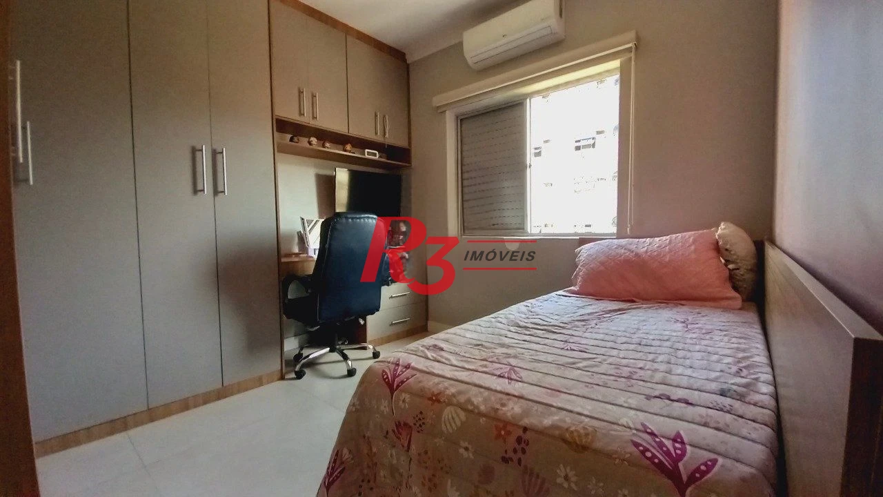 Apartamento com 3 dormitórios à venda, 118 m² por R$ 799.000,00 - Campo Grande - Santos/SP