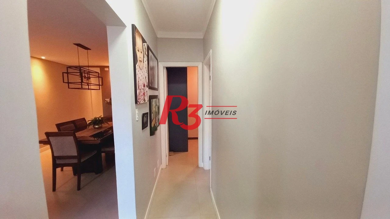 Apartamento com 3 dormitórios à venda, 118 m² por R$ 799.000,00 - Campo Grande - Santos/SP