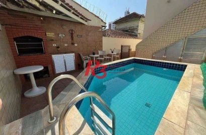 Casa com 4 dormitórios à venda, 173 m² por R$ 1.400.000,00 - Campo Grande - Santos/SP