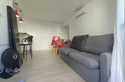 Apartamento com 1 dormitório à venda, 62 m² por R$ 830.000,00 - Ponta da Praia - Santos/SP