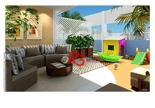 Apartamento com 3 dormitórios à venda, 129 m² por R$ 1.800.000,00 - Aparecida - Santos/SP