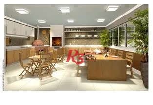 Apartamento com 3 dormitórios à venda, 129 m² por R$ 1.800.000,00 - Aparecida - Santos/SP