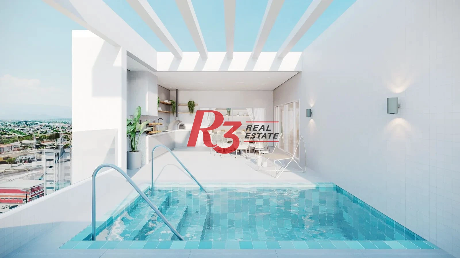 Apartamento novo, com 1 quarto, à venda, 48 m²  1 vaga - Centro - São Vicente/SP
