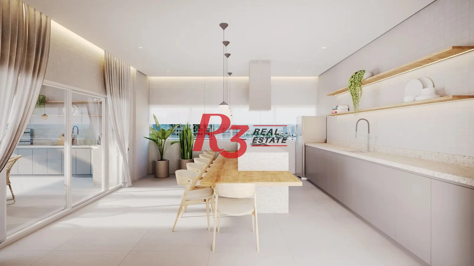 Apartamento novo, com 1 quarto, à venda, 48 m²  1 vaga - Centro - São Vicente/SP