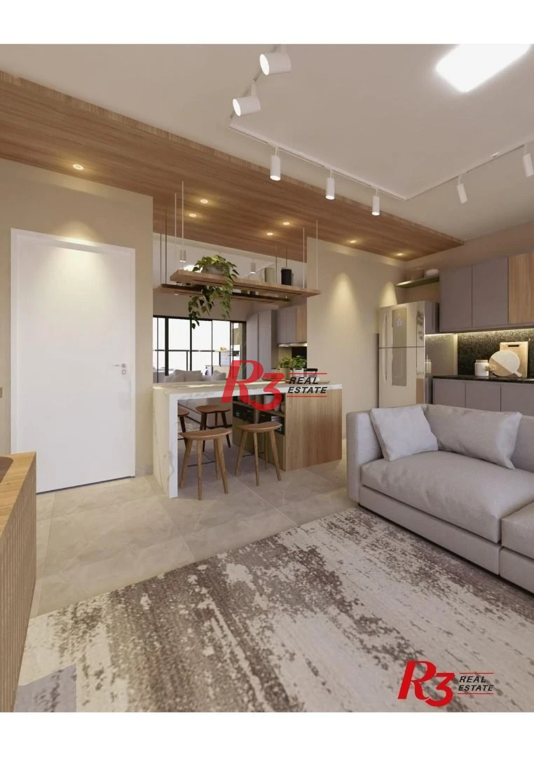 Apartamento com 1 dormitório à venda, 39 m² por R$ 428.000 - José Menino - Santos/SP
