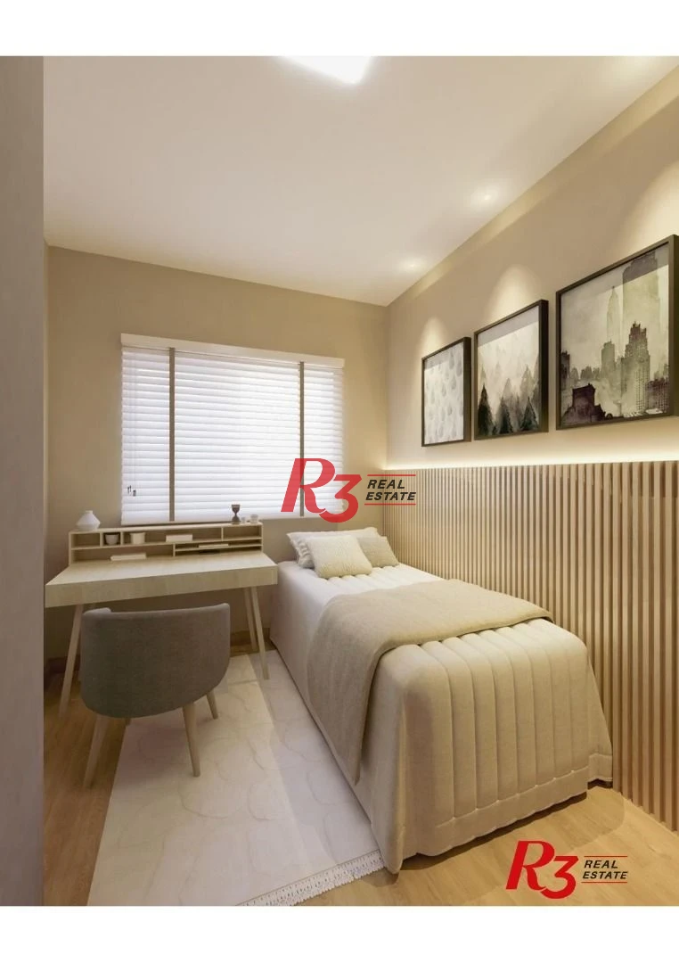 Apartamento com 1 dormitório à venda, 39 m² por R$ 428.000 - José Menino - Santos/SP