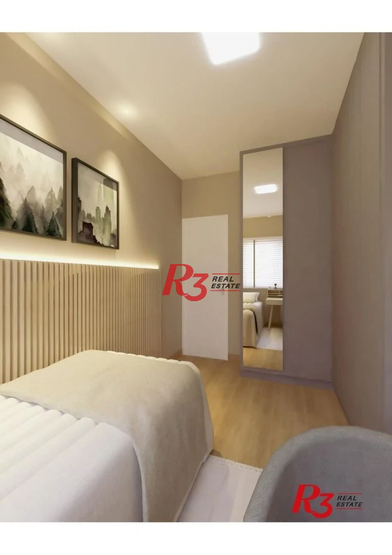 Apartamento com 1 dormitório à venda, 39 m² por R$ 428.000 - José Menino - Santos/SP