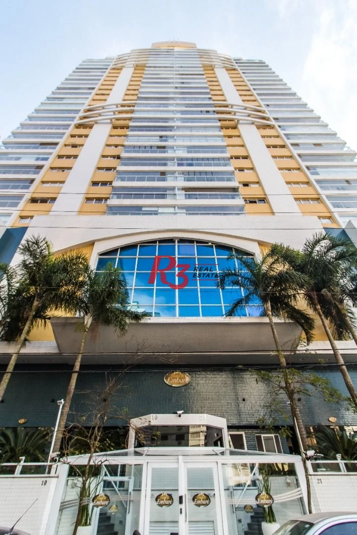 Apartamento com 3 dormitórios para alugar, 134 m² por R$ 11.500,00/mês - Embaré - Santos/SP