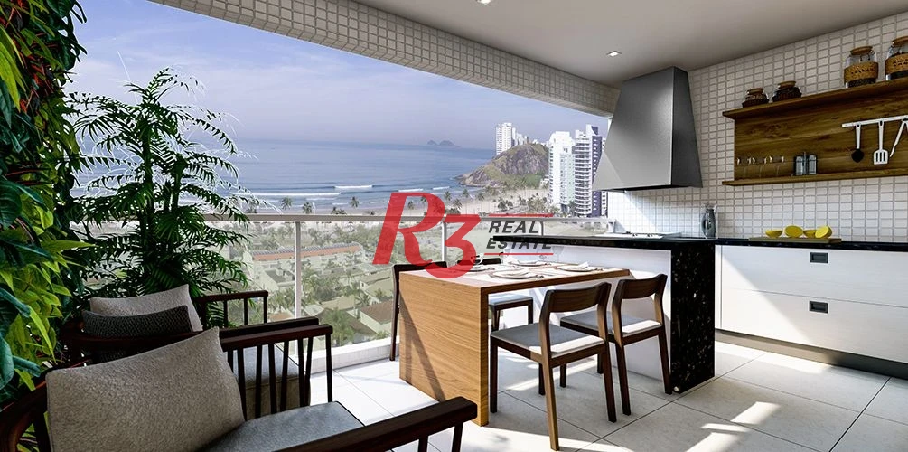 Apartamento com 1 dormitório à venda, 56 m² - Vila Júlia - Guarujá/SP