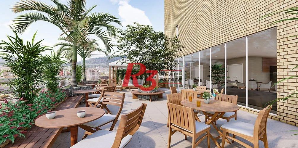 Apartamento com 1 dormitório à venda, 56 m² - Vila Júlia - Guarujá/SP