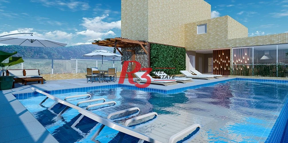 Apartamento com 1 dormitório à venda, 56 m² - Vila Júlia - Guarujá/SP
