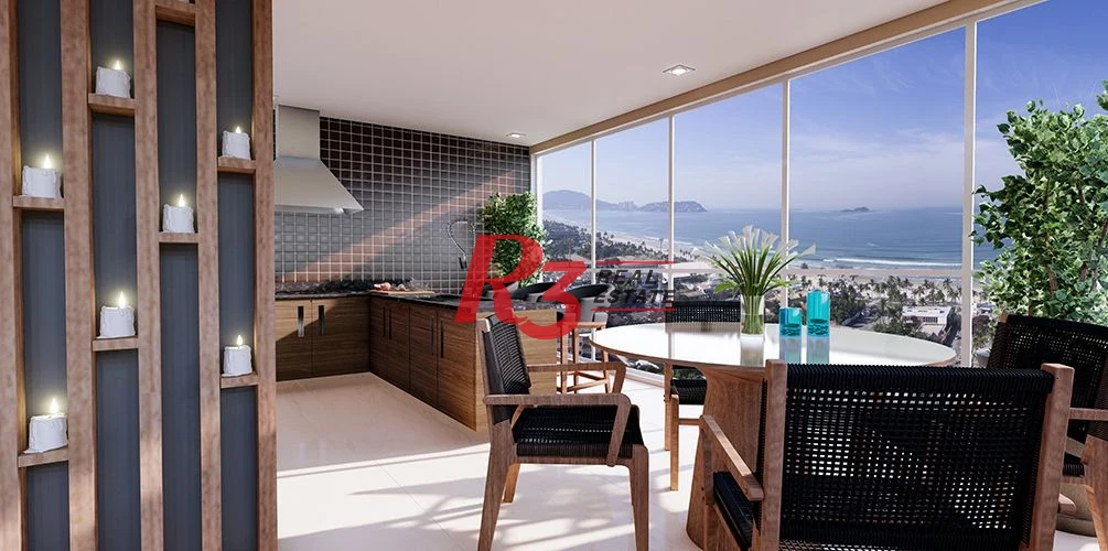 Apartamento com 1 dormitório à venda, 56 m² - Vila Júlia - Guarujá/SP