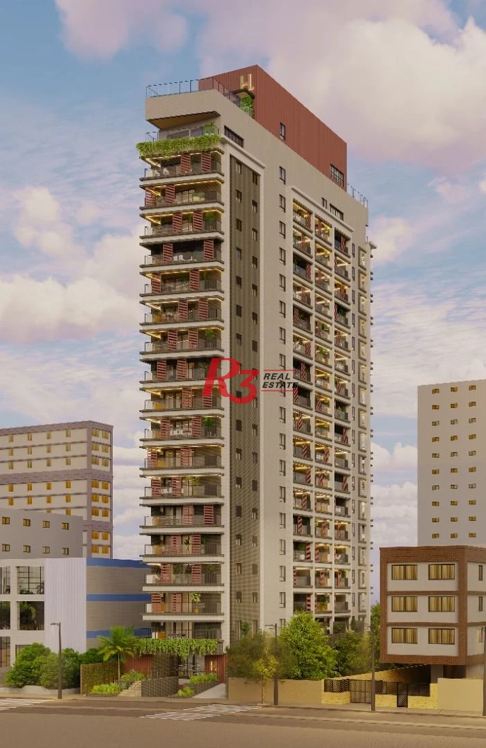 Studio à venda, 39 m² por R$ 625.000,00 - Boqueirão - Santos/SP
