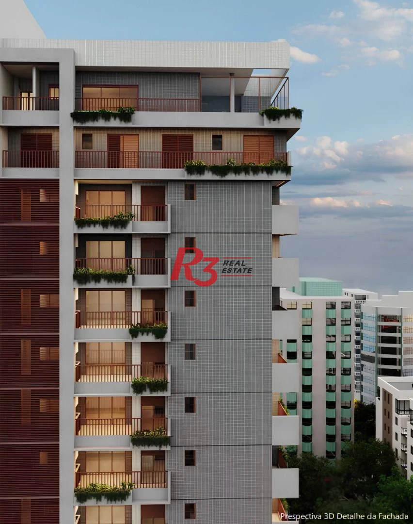 Apartamento com 2 suítes à venda, 73 m² por R$ 1.360.000 - Boqueirão - Santos/SP