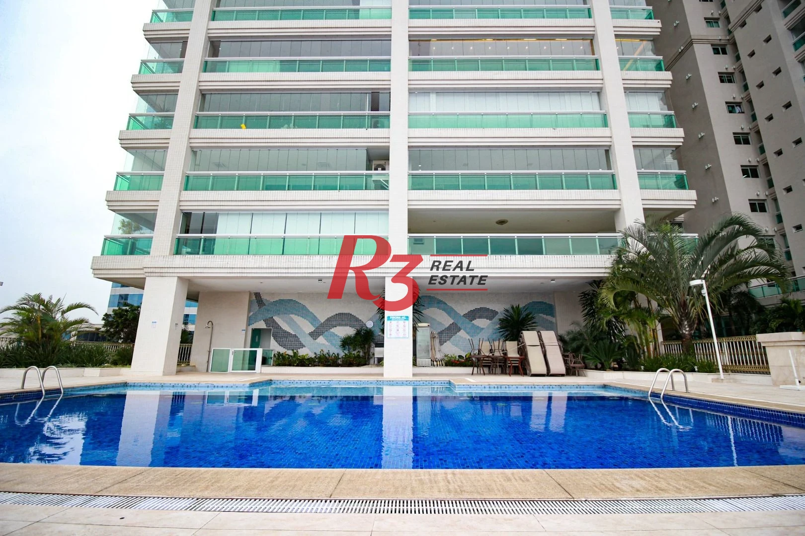 Apartamento para alugar, 232 m² por R$ 29.000,02/mês - Aparecida - Santos/SP