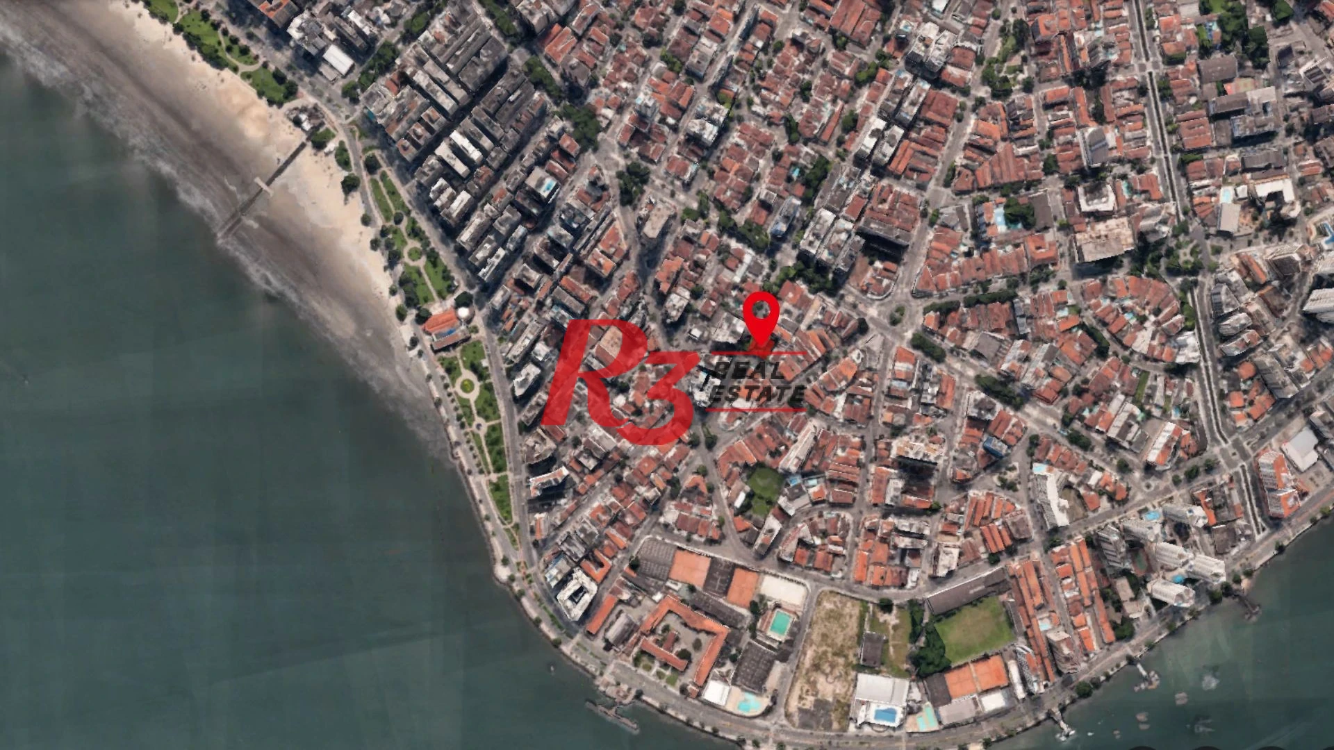 Casa suspensa com 3 suites à venda,  - Ponta da Praia - Santos/SP