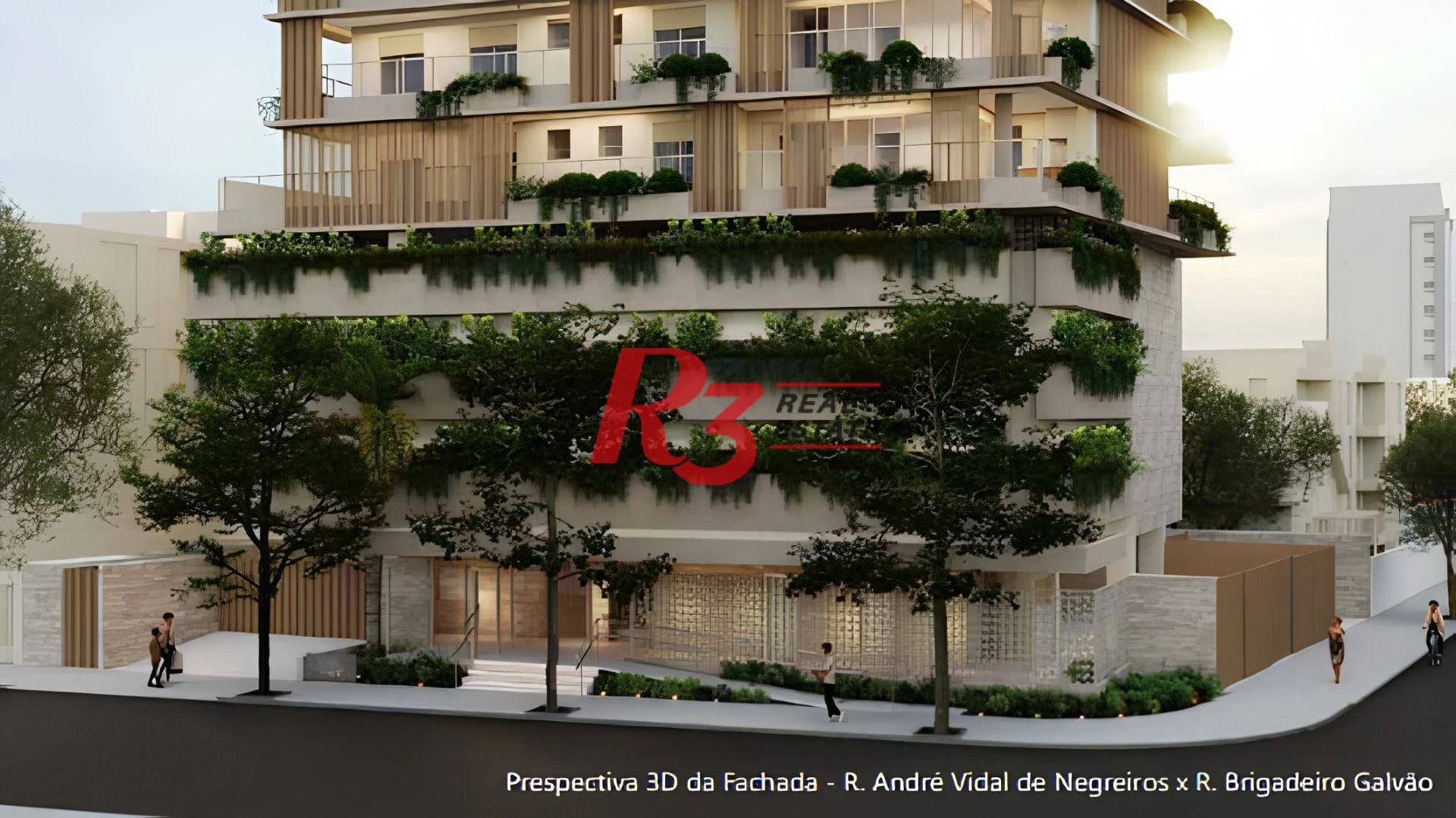 Casa suspensa com 3 suites à venda,  - Ponta da Praia - Santos/SP