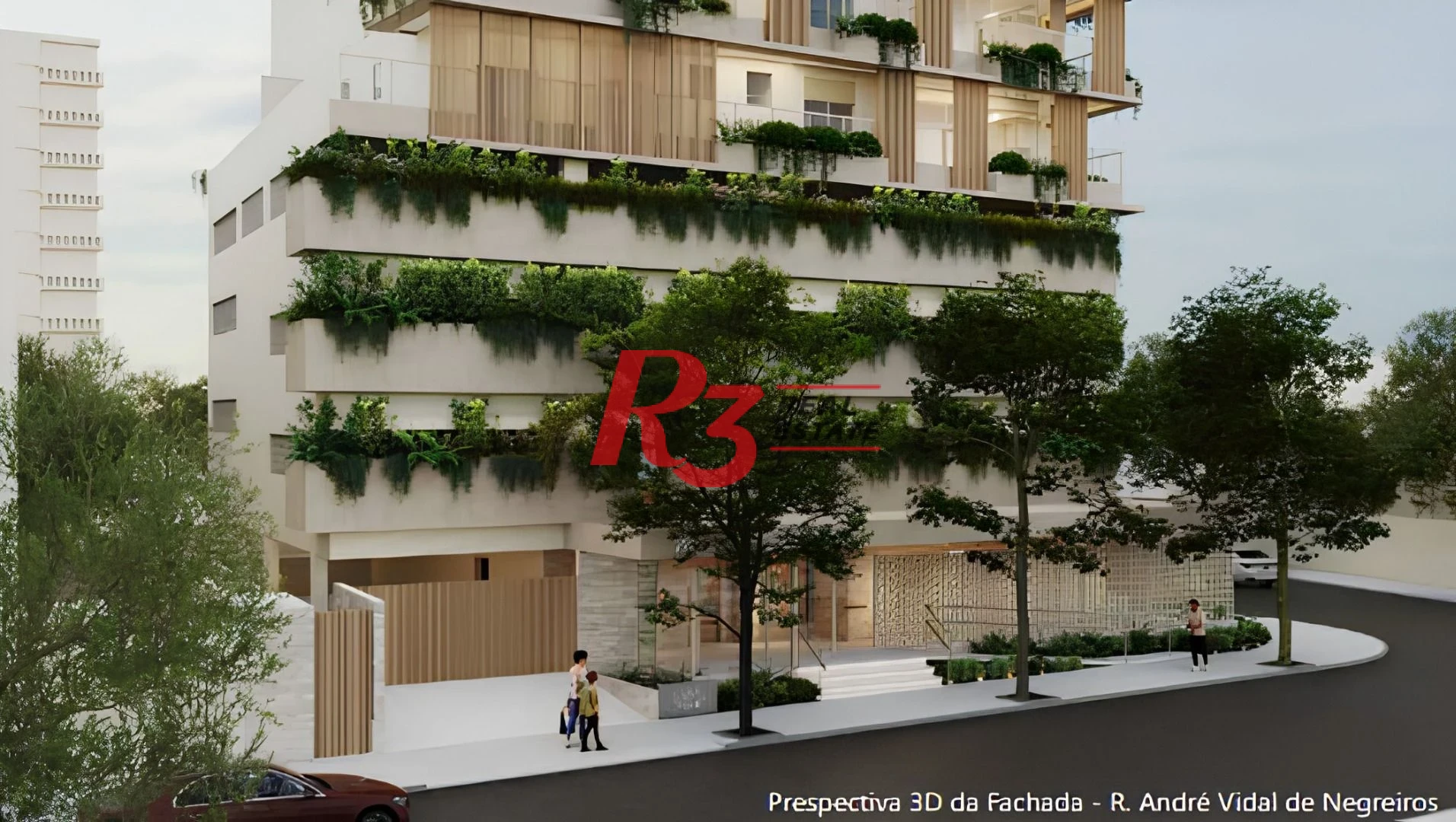 Casa suspensa com 3 suites à venda,  - Ponta da Praia - Santos/SP