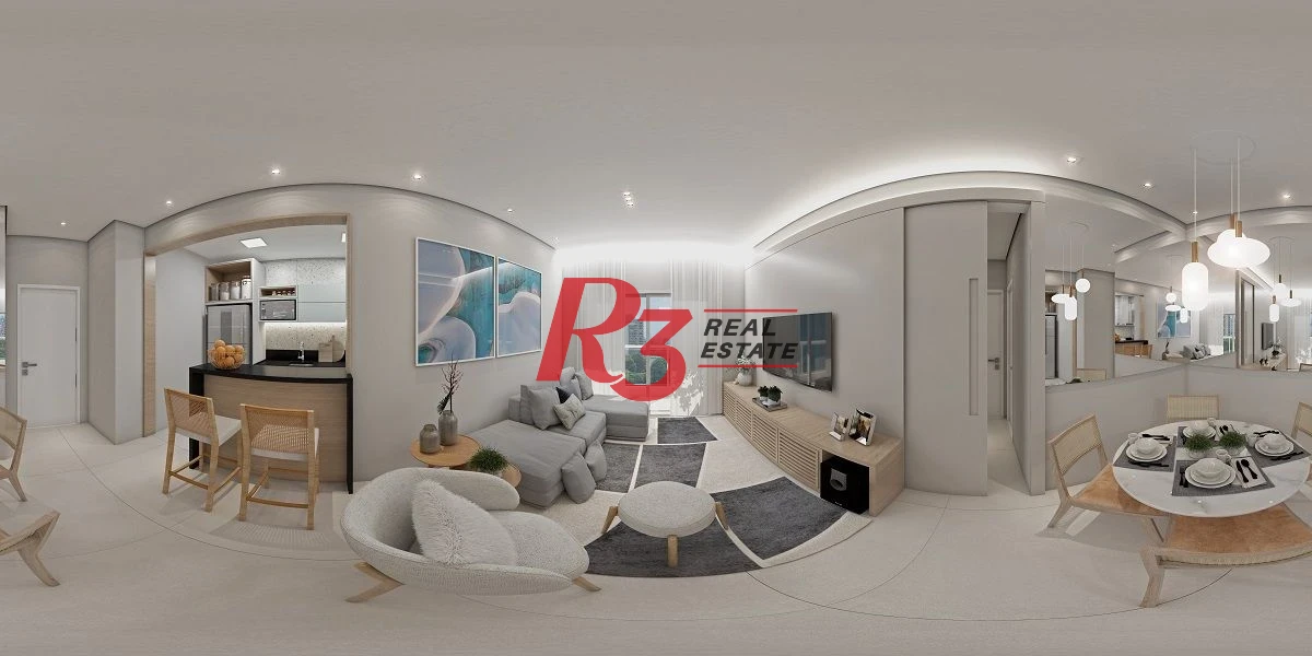 Apartamento com 2 dormitórios à venda, 73 m² por R$ 850.000,00 - Ponta da Praia - Santos/SP