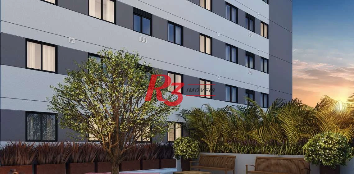 Apartamento com 2 dormitórios à venda, 42 m² por R$ 320.000,00 - Jabaquara - Santos/SP