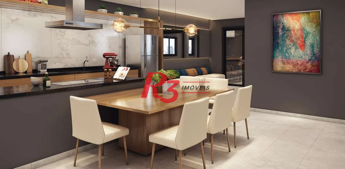 Apartamento com 2 dormitórios à venda, 42 m² por R$ 320.000,00 - Jabaquara - Santos/SP