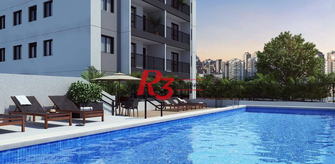 Apartamento com 2 dormitórios à venda, 42 m² por R$ 320.000,00 - Jabaquara - Santos/SP