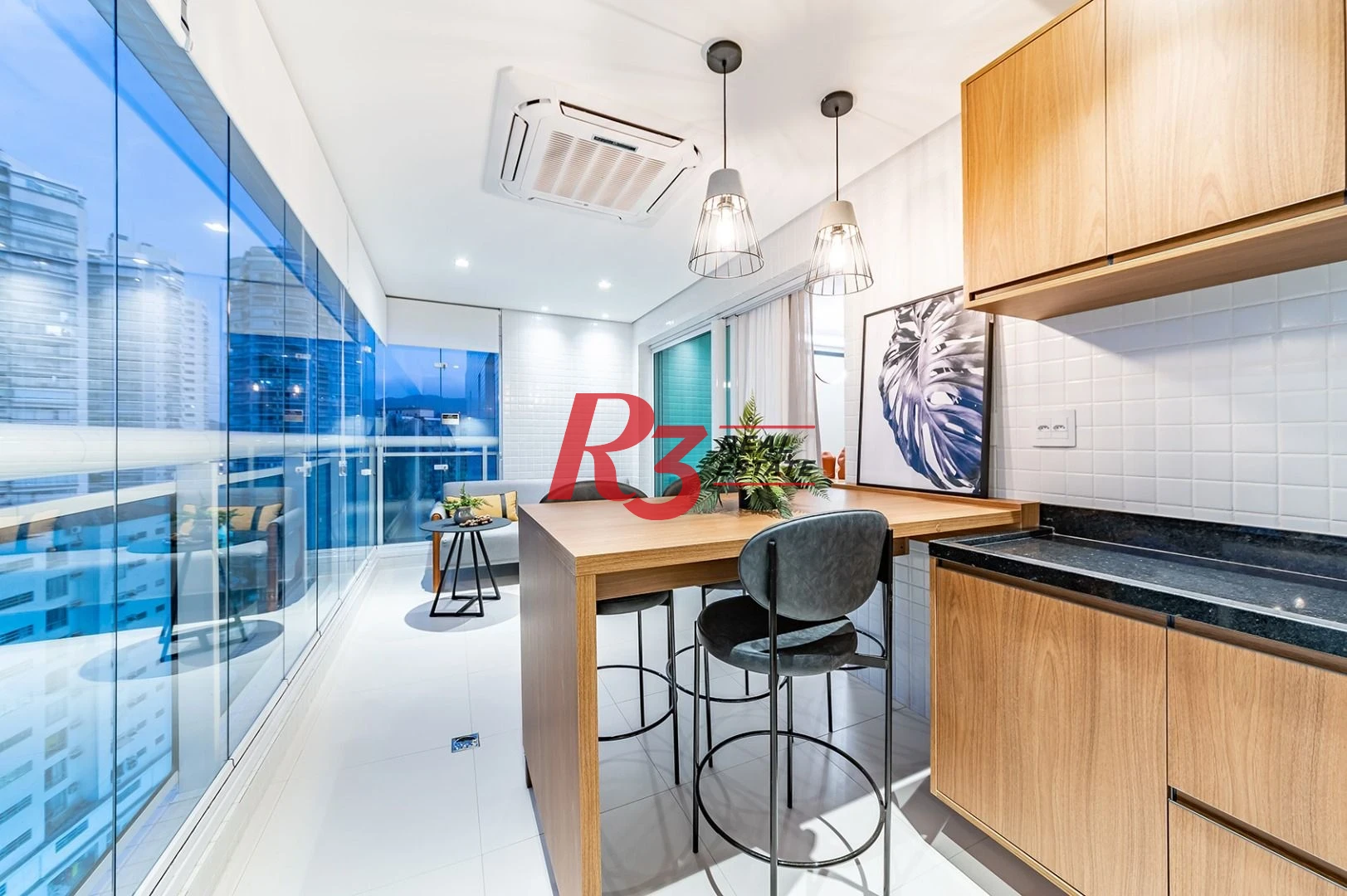 Apartamento com 3 dormitórios para alugar, 166 m² por R$ 18.400,00/mês - Ponta da Praia - Santos/SP