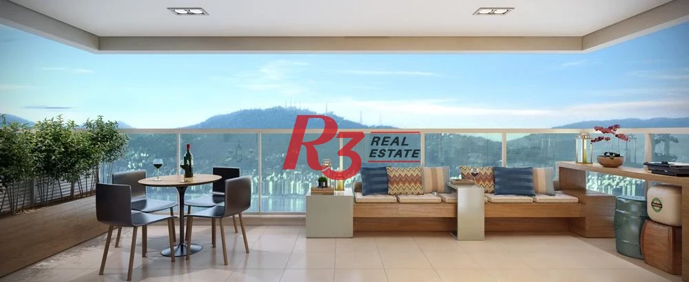 Studio com 1 dormitório para alugar, 49 m² por R$ 4.900,02/mês - Ponta da Praia - Santos/SP
