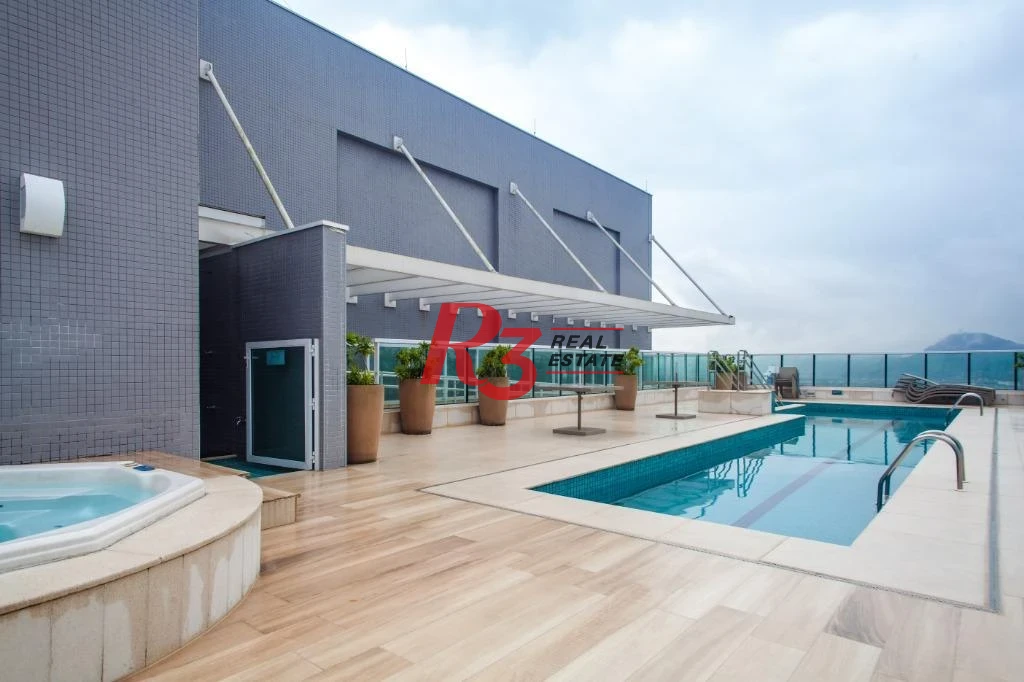 Studio com 1 dormitório para alugar, 49 m² por R$ 4.900,02/mês - Ponta da Praia - Santos/SP