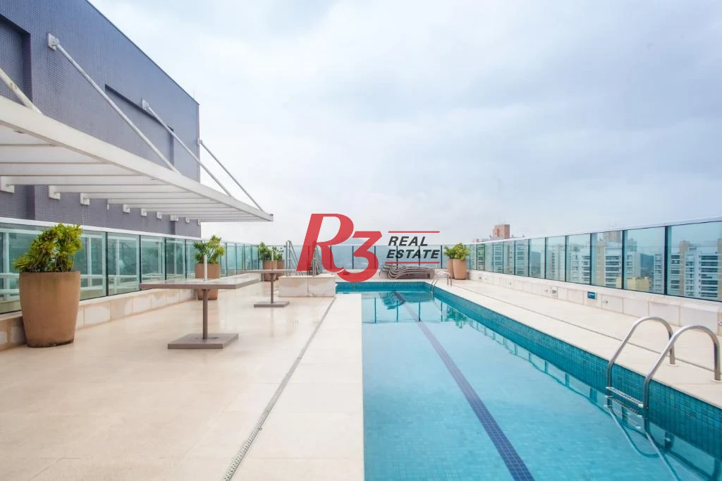 Studio com 1 dormitório para alugar, 49 m² por R$ 4.900,02/mês - Ponta da Praia - Santos/SP