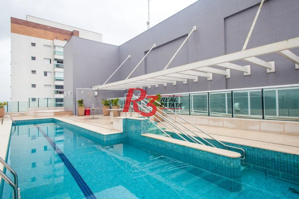 Studio com 1 dormitório para alugar, 49 m² por R$ 4.900,02/mês - Ponta da Praia - Santos/SP