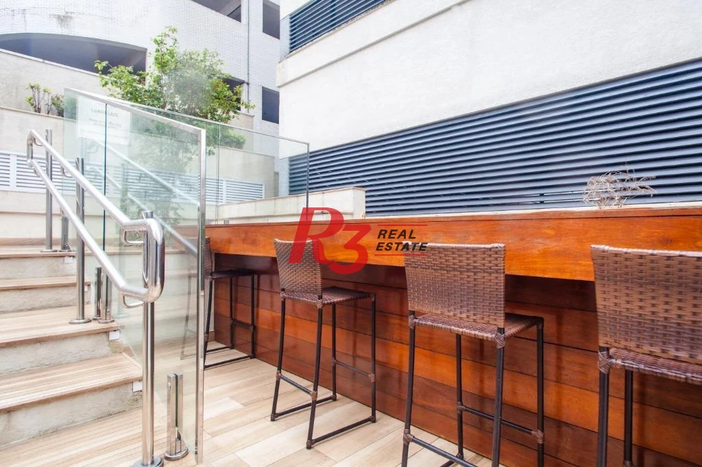 Studio com 1 dormitório para alugar, 49 m² por R$ 4.900,02/mês - Ponta da Praia - Santos/SP