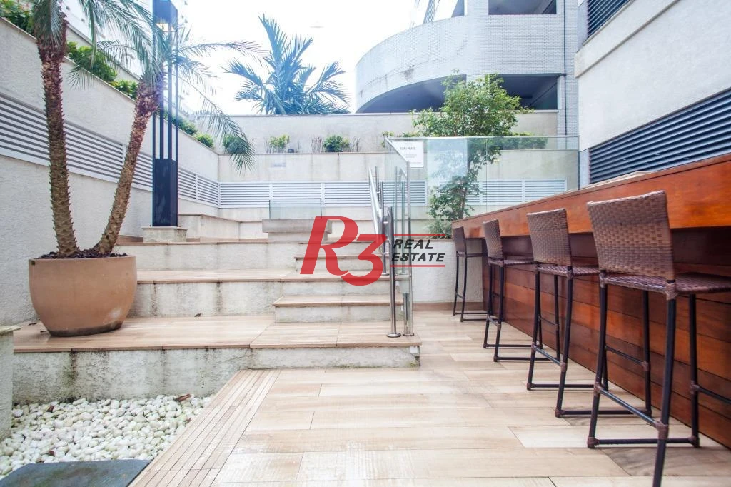 Studio com 1 dormitório para alugar, 49 m² por R$ 4.900,02/mês - Ponta da Praia - Santos/SP
