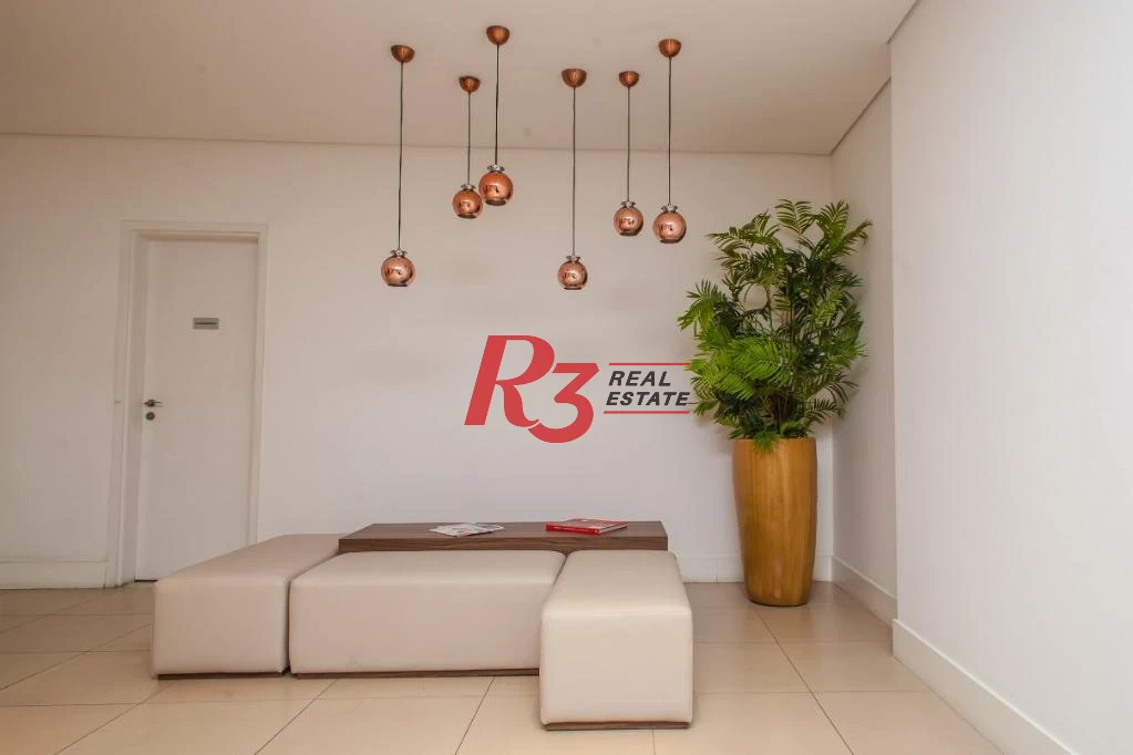 Studio com 1 dormitório para alugar, 49 m² por R$ 4.900,02/mês - Ponta da Praia - Santos/SP