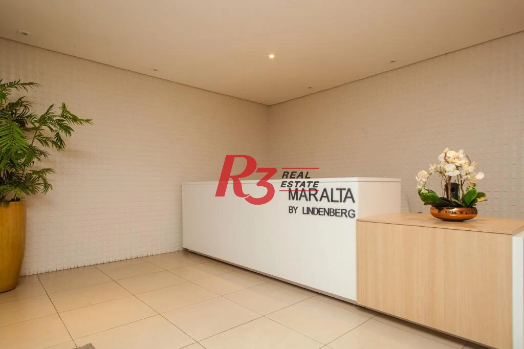 Studio com 1 dormitório para alugar, 49 m² por R$ 4.900,02/mês - Ponta da Praia - Santos/SP