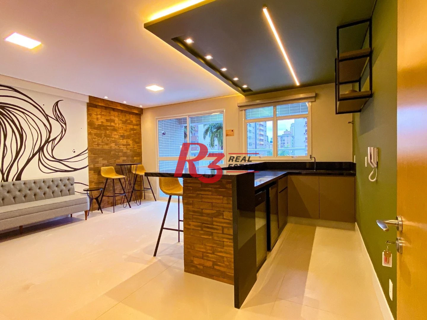 Apartamento com 2 dormitórios para alugar, 87 m² por R$ 7.500,00/mês - Gonzaga - Santos/SP