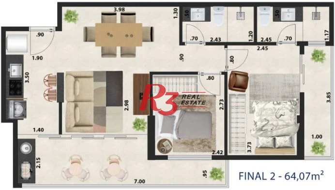 Residencial 9 de Julho em Santos