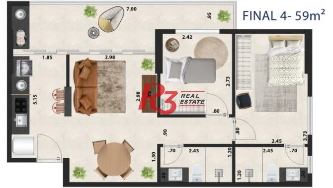 Residencial 9 de Julho em Santos