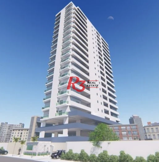 Apartamento com 2 dormitórios à venda, 59 m² por R$ 510.000,00 - Marapé - Santos/SP