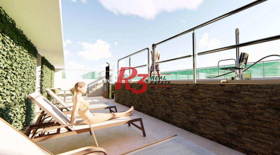 Apartamento com 2 dormitórios à venda, 59 m² por R$ 510.000,00 - Marapé - Santos/SP