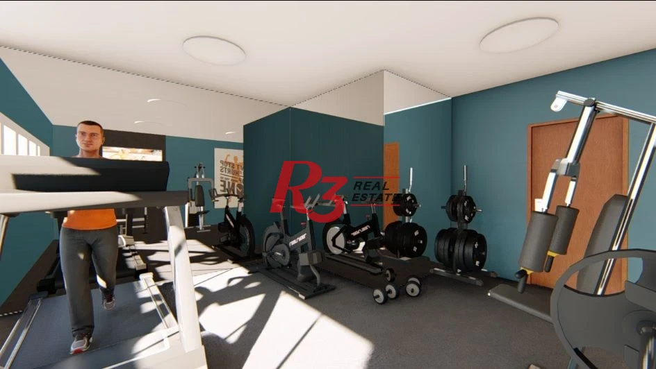 Apartamento com 2 dormitórios à venda, 59 m² por R$ 510.000,00 - Marapé - Santos/SP