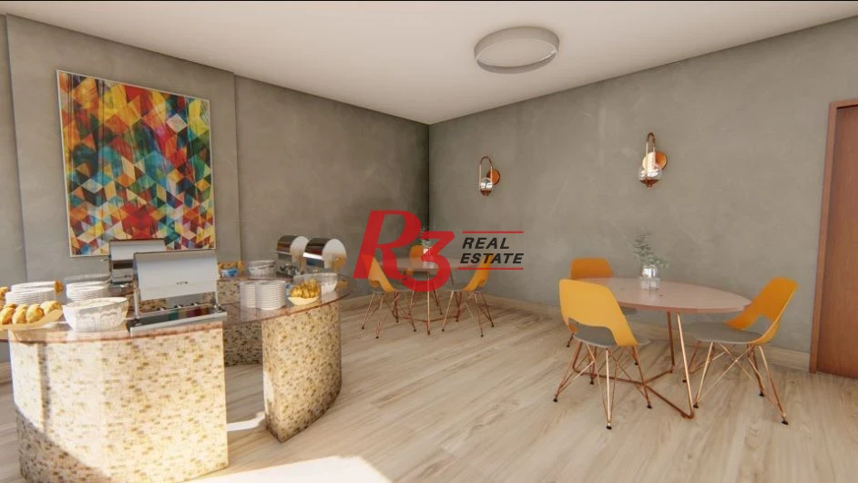 Apartamento com 2 dormitórios à venda, 59 m² por R$ 510.000,00 - Marapé - Santos/SP