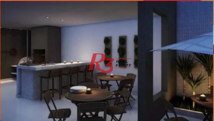 Apartamento com 3 dormitórios à venda, 87 m² por R$ 1.200.000,00 - Pompéia - Santos/SP