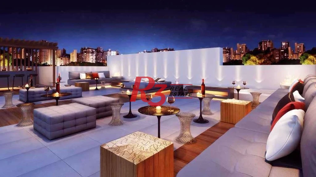 Apartamento com 1 dormitório para alugar, 48 m² por R$ 4.000,00/mês - José Menino - Santos/SP
