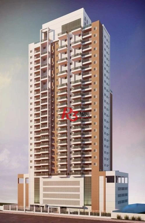 Apartamento com 1 dormitório para alugar, 48 m² por R$ 4.000,00/mês - José Menino - Santos/SP